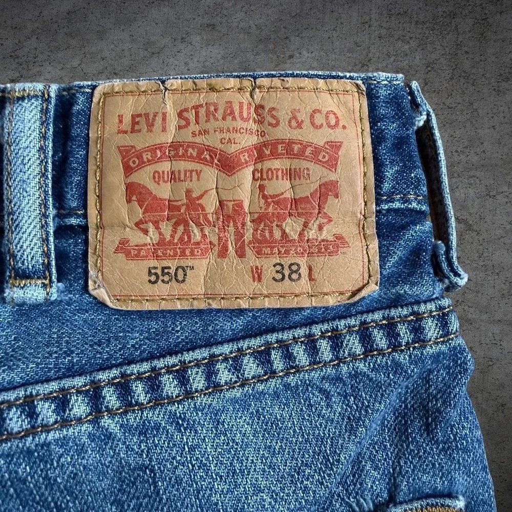 Levi's 550 Denim Shorts Size 38 Skate Streetwear Baggy Summer Casual Retro